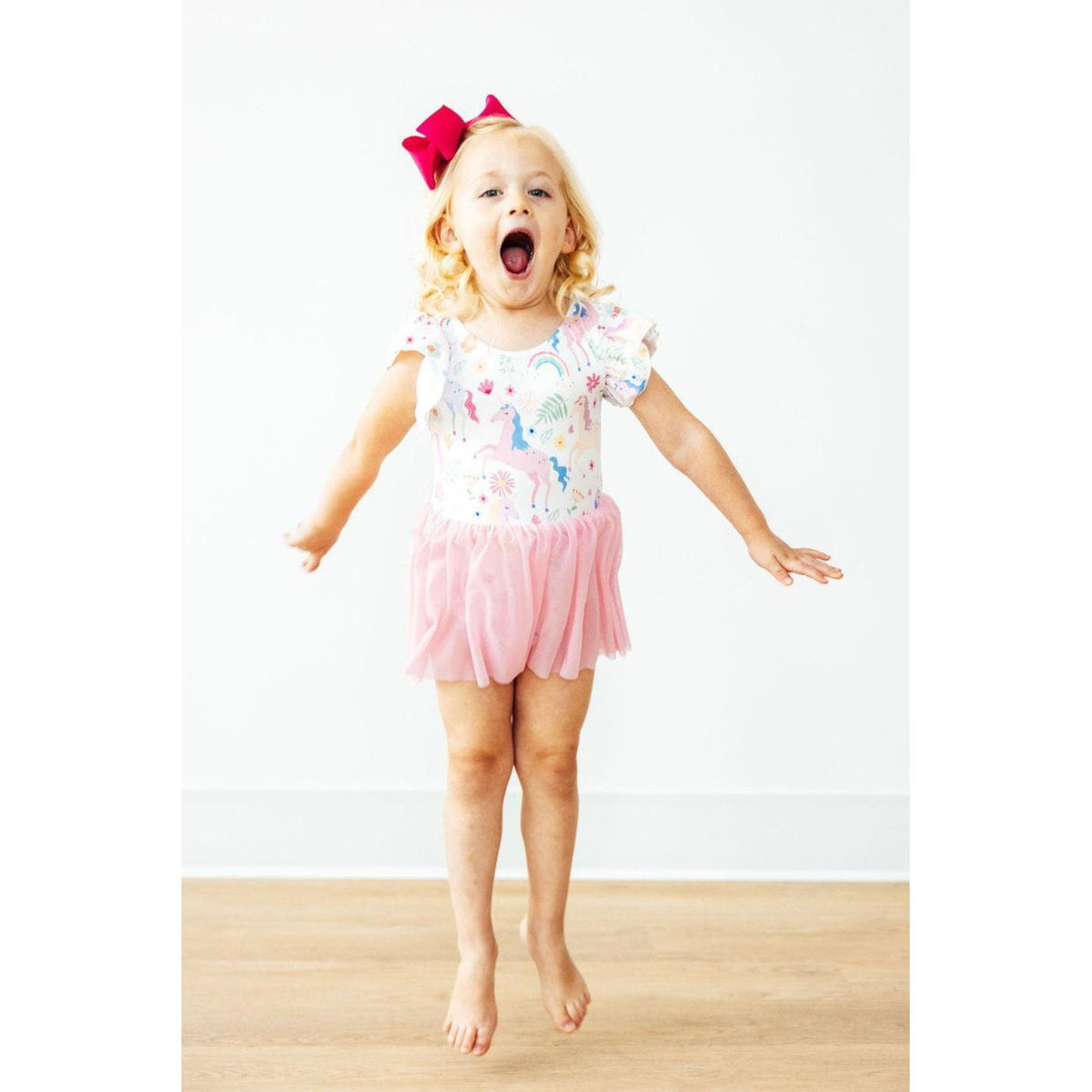 Rainbow Vibes S/S Twirl Leotard
