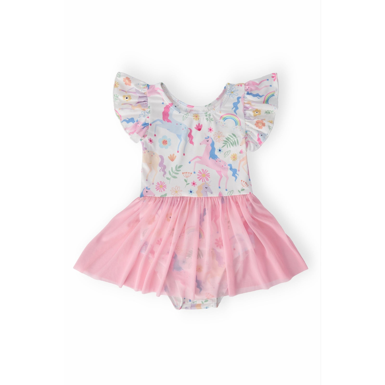 Rainbow Vibes S/S Twirl Leotard
