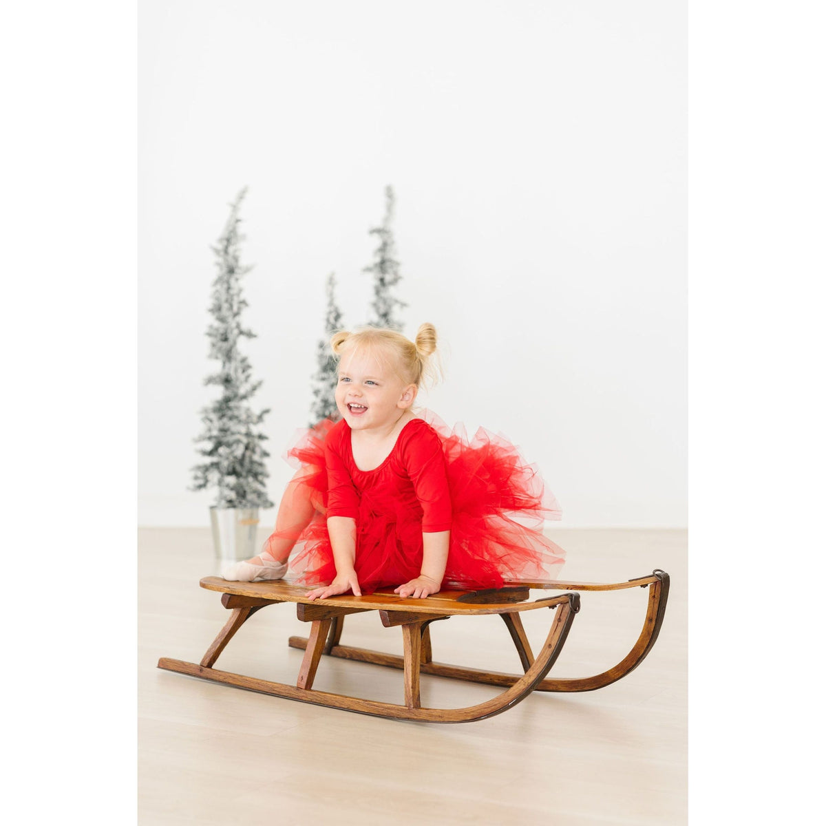 Red 3/4 Tutu Leotard