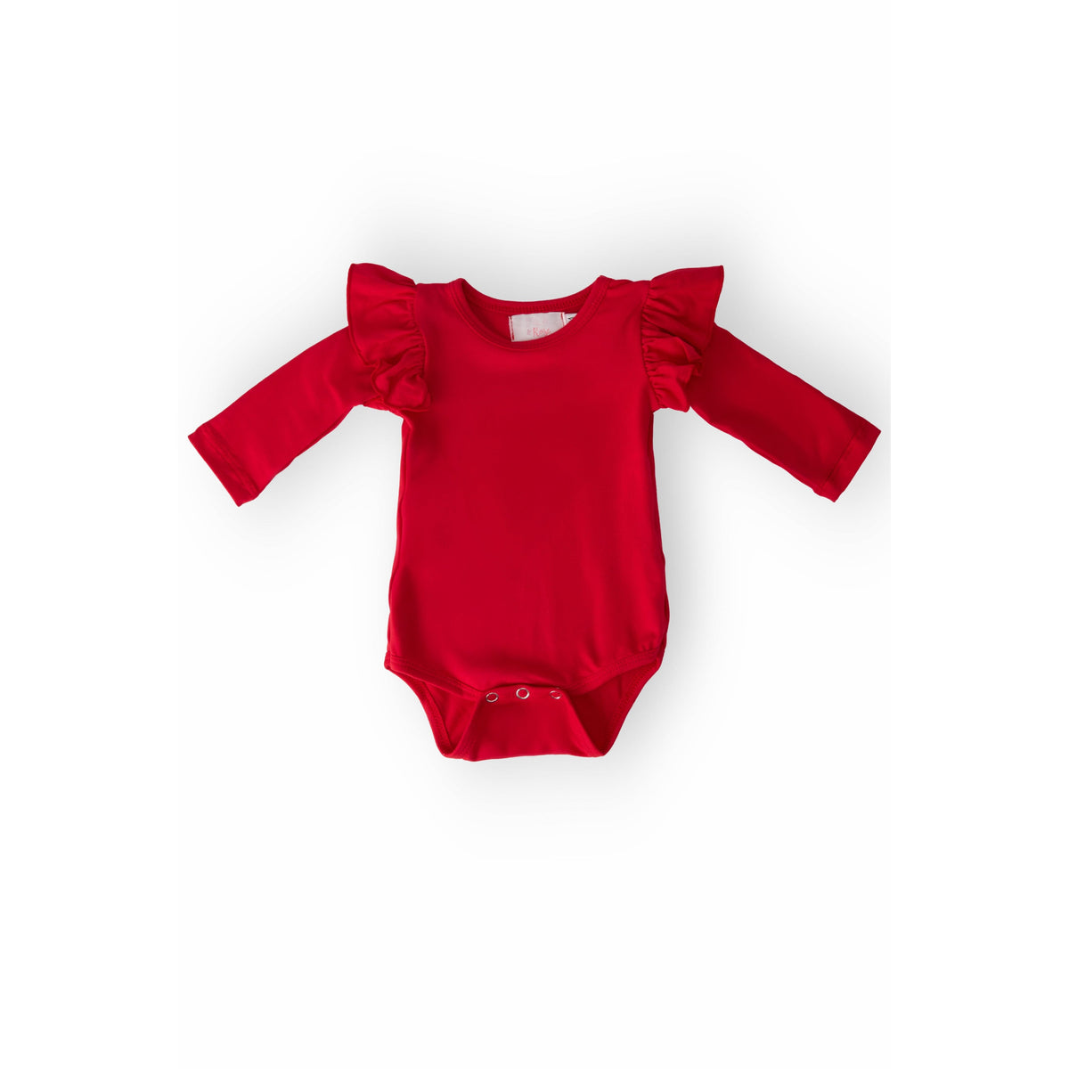 Red L/S Flutter Bodysuit