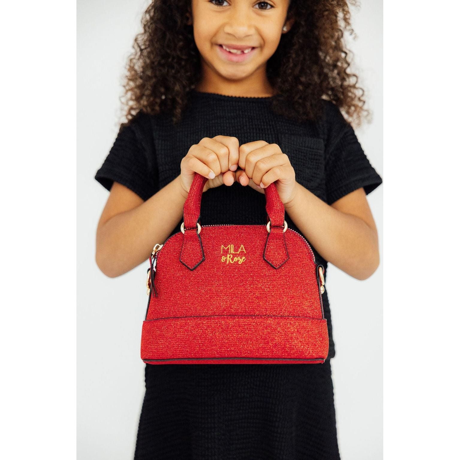 Red Shimmer Girl's Crossbody Purse