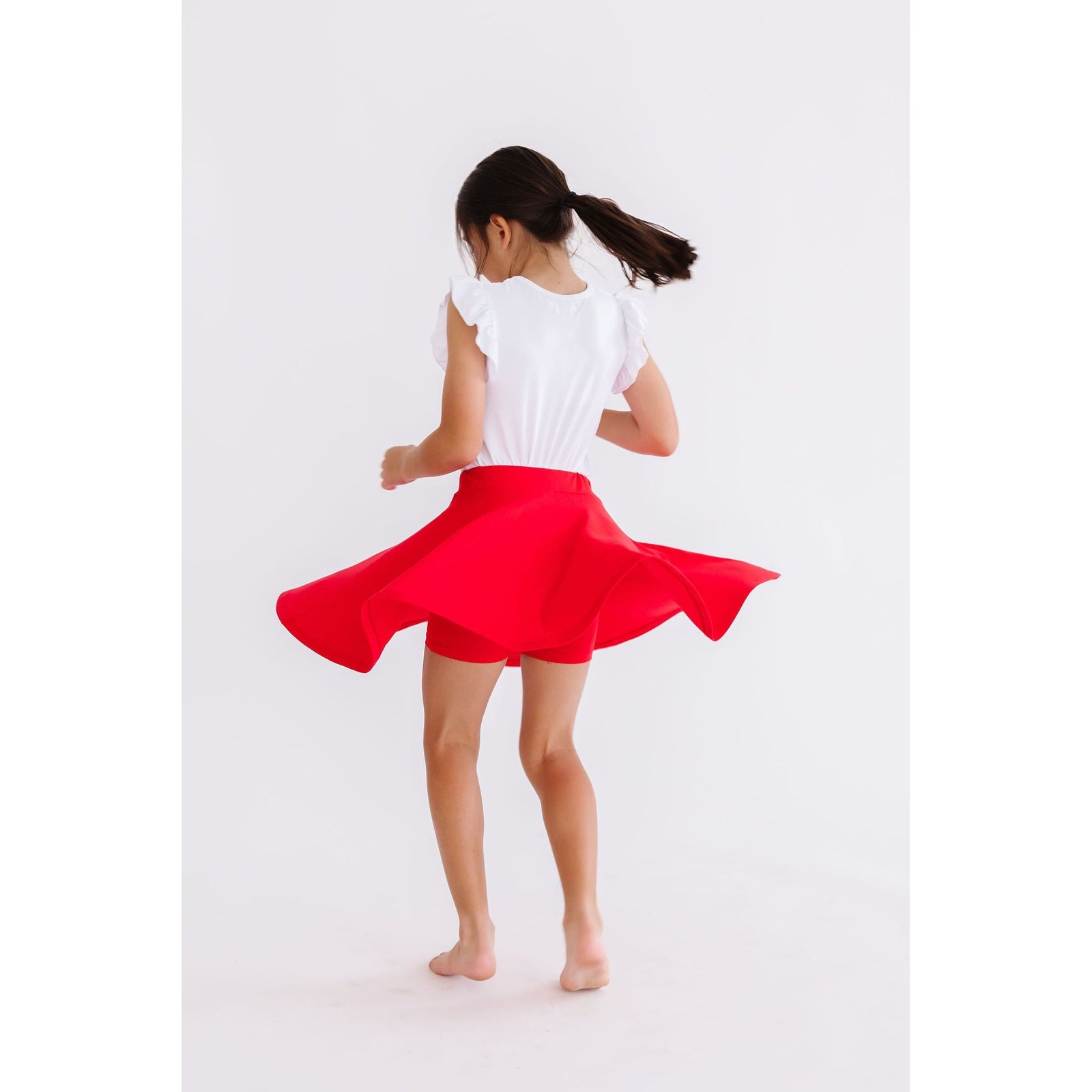 Red Twirl Skort