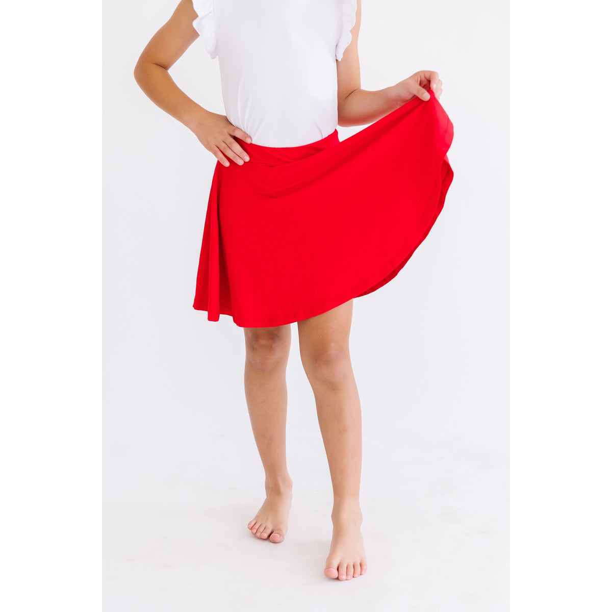 Red Twirl Skort
