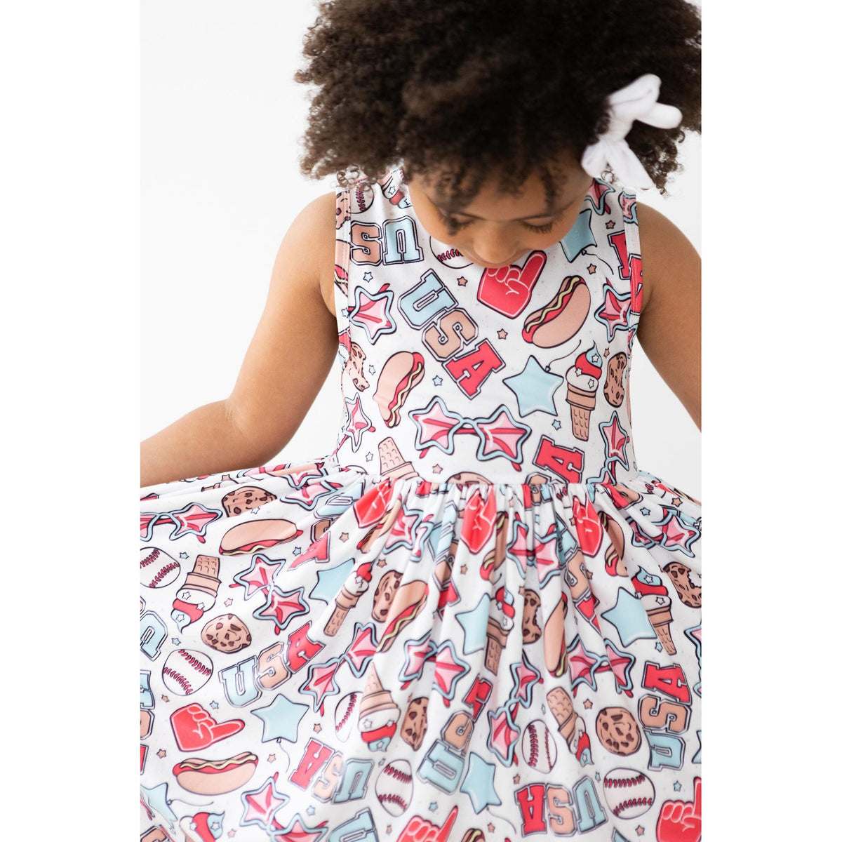 Red, White &amp; BBQ Tank Twirl Dress