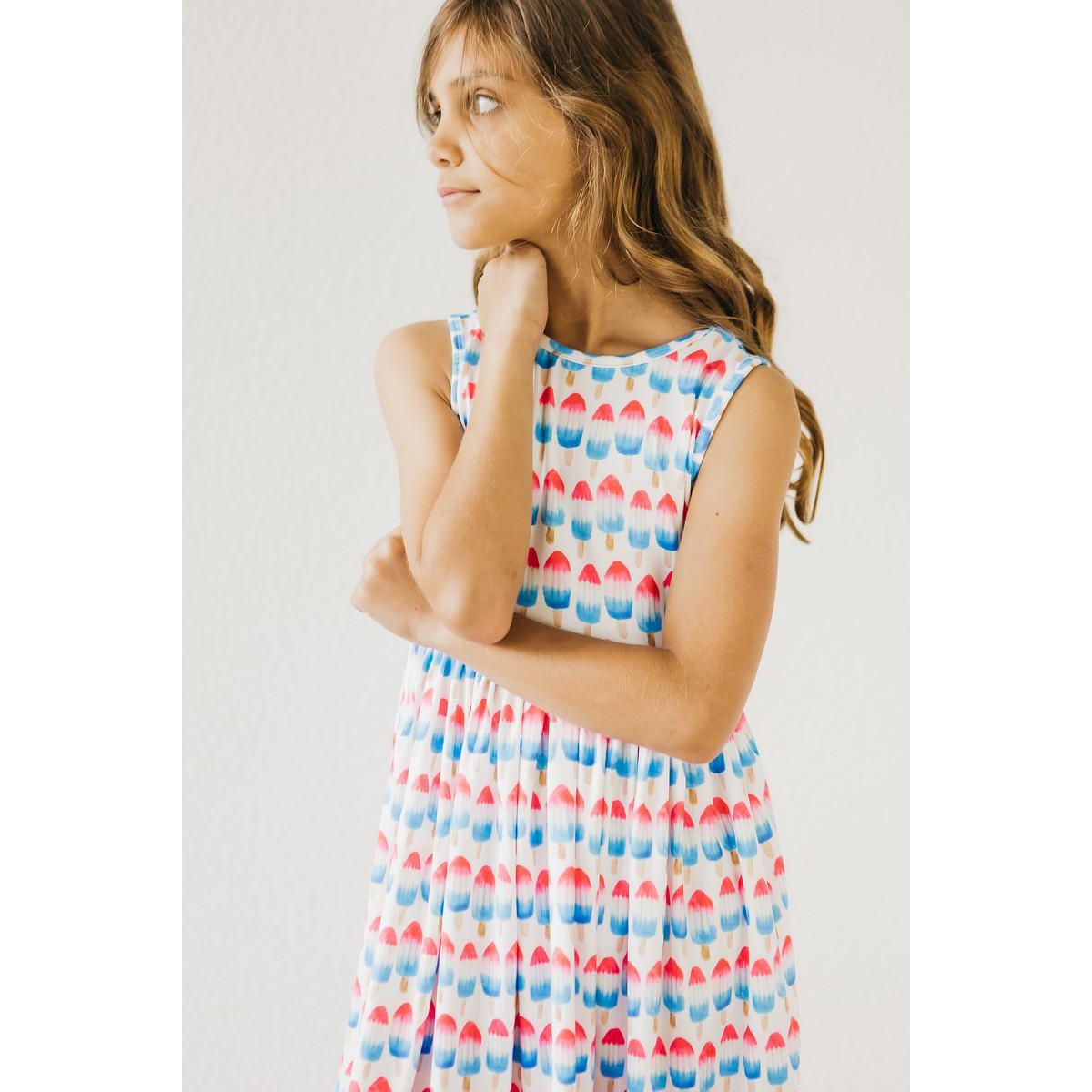 Red, White & Cute Tank Twirl Dress