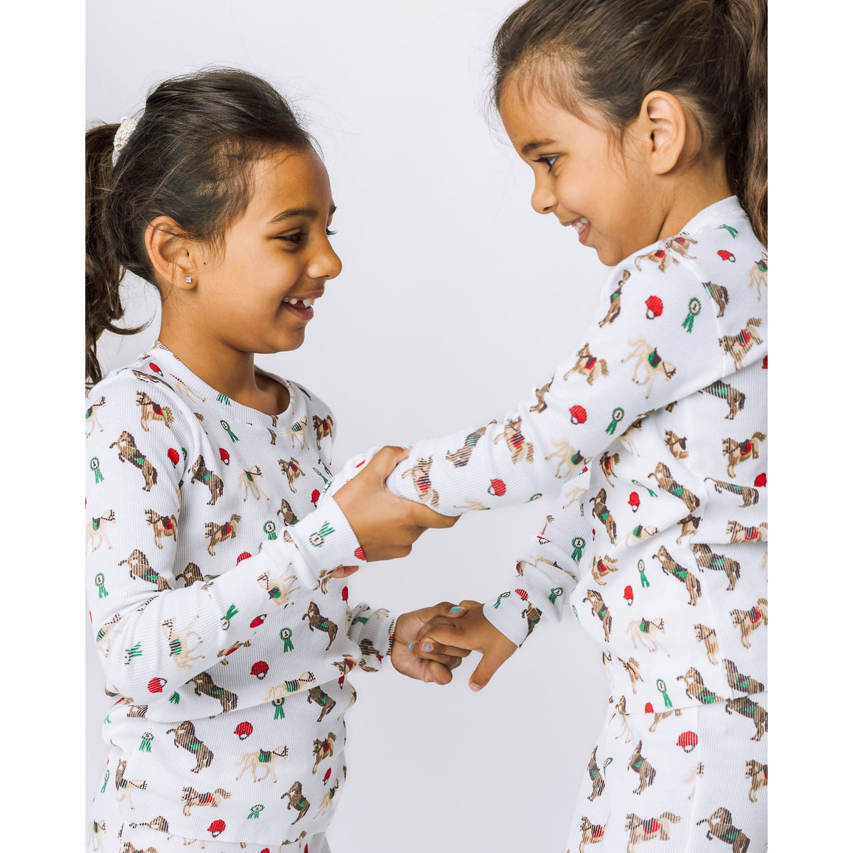 The Organic Long Sleeve Pajama Set [Riding Ponies]