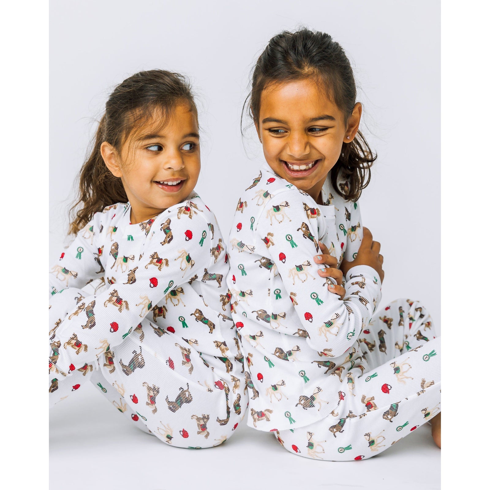 The Organic Long Sleeve Pajama Set [Riding Ponies]