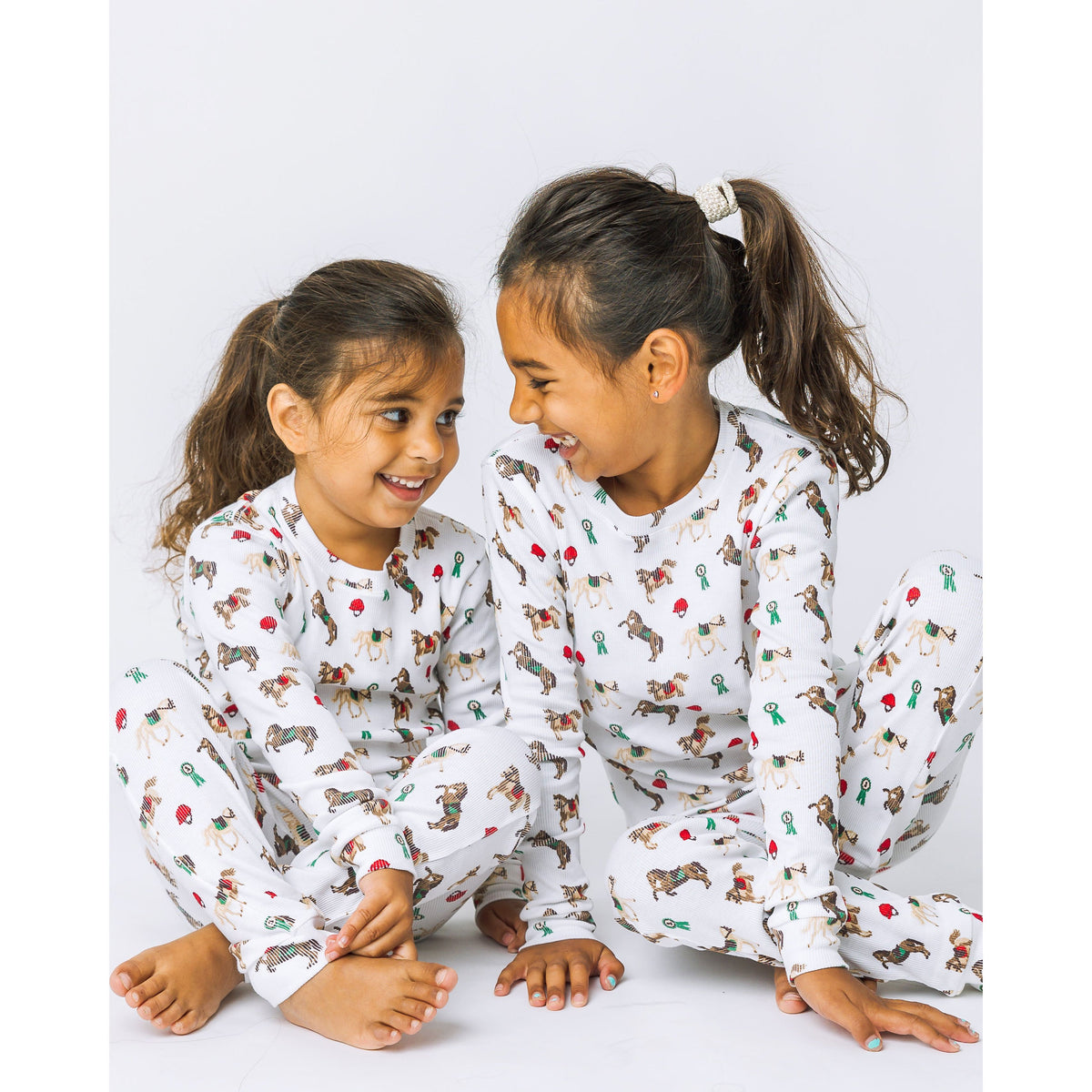 The Organic Long Sleeve Pajama Set [Riding Ponies]