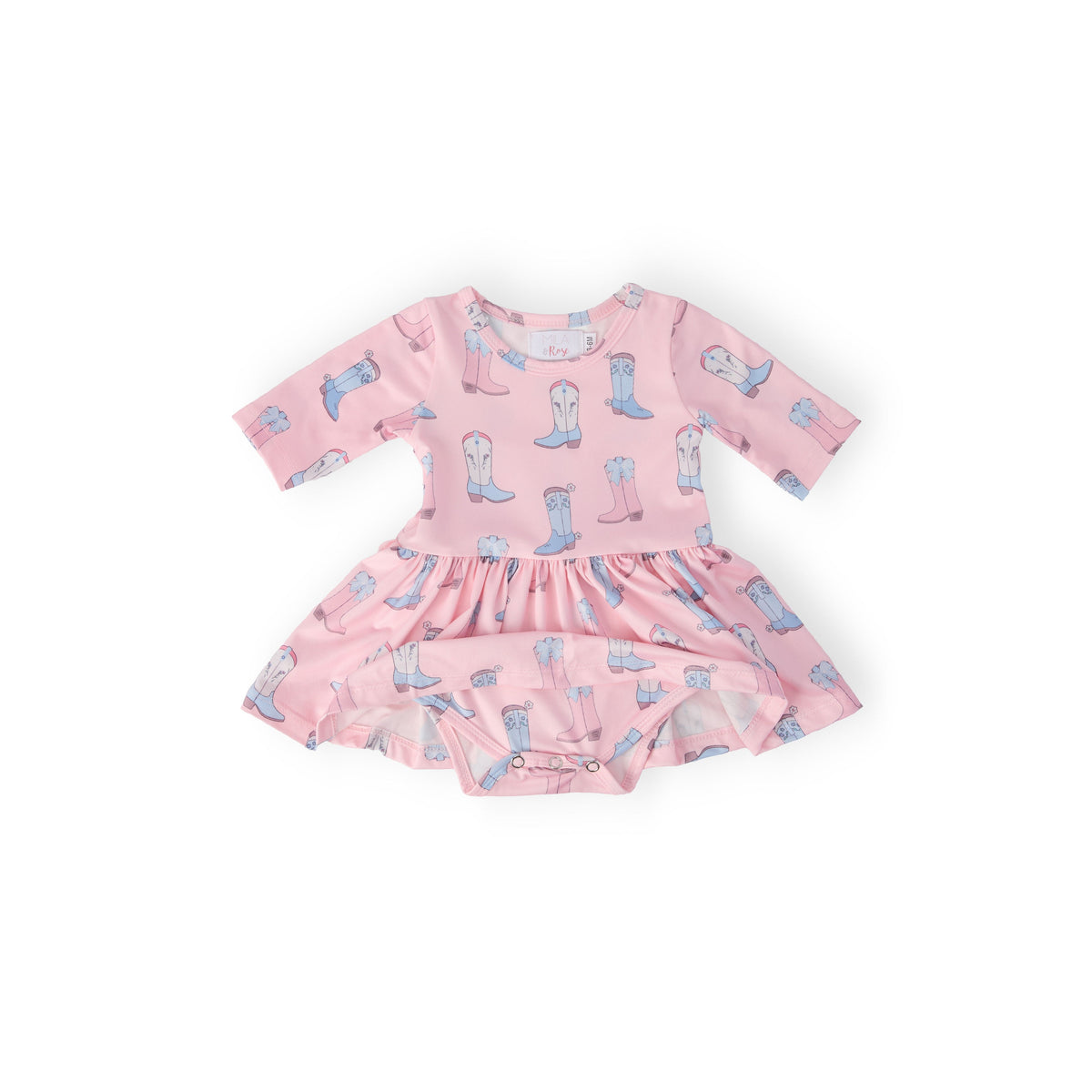 Ribbons & Rodeos 3/4 Sleeve Twirl Bodysuit