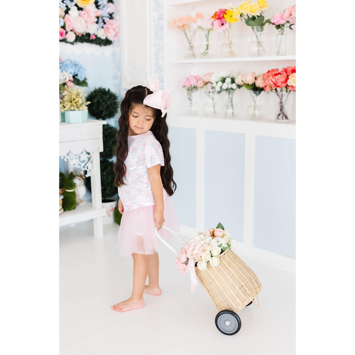 Ribbons & Roses Ruffle Pocket Tee