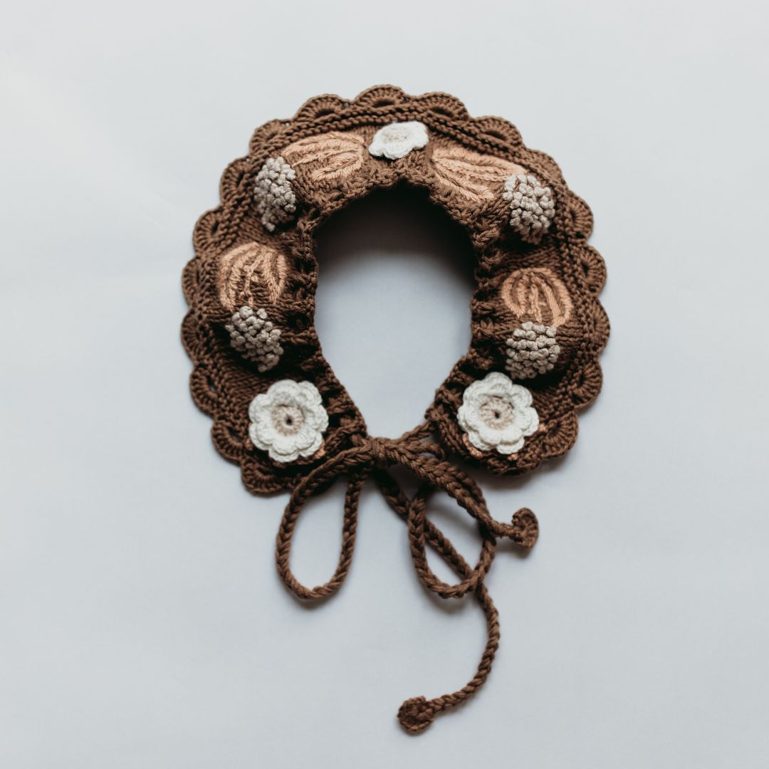 Rose Embroidered Collar - In Stock