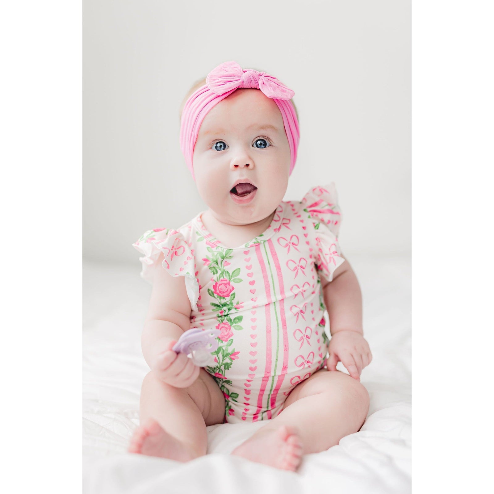 Rosebud Bows S/S Flutter Bodysuit