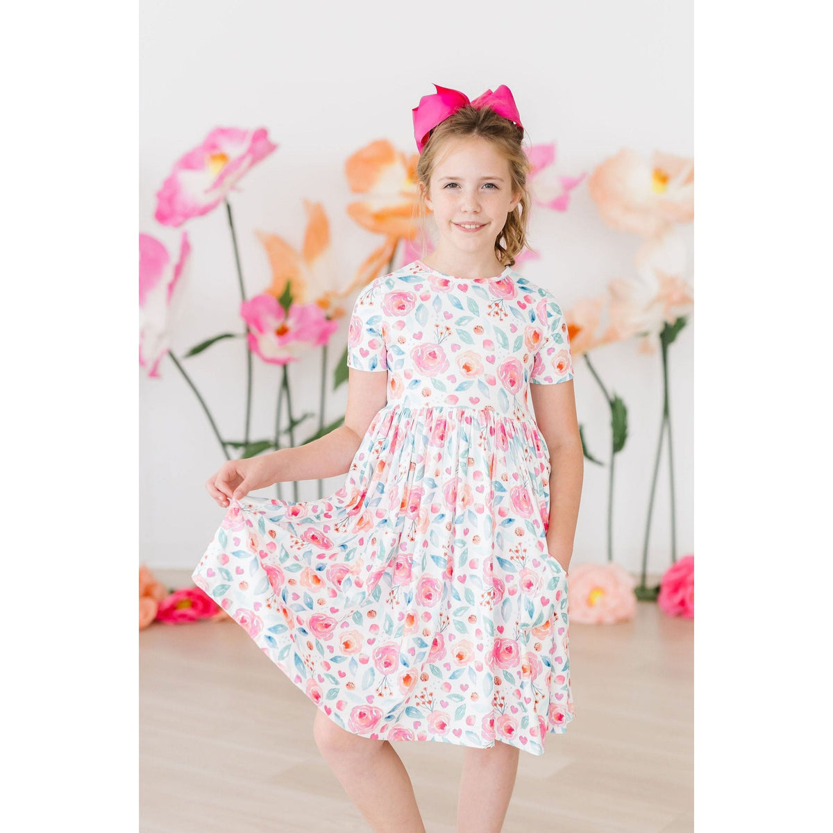 Rosettes S/S Pocket Twirl Dress