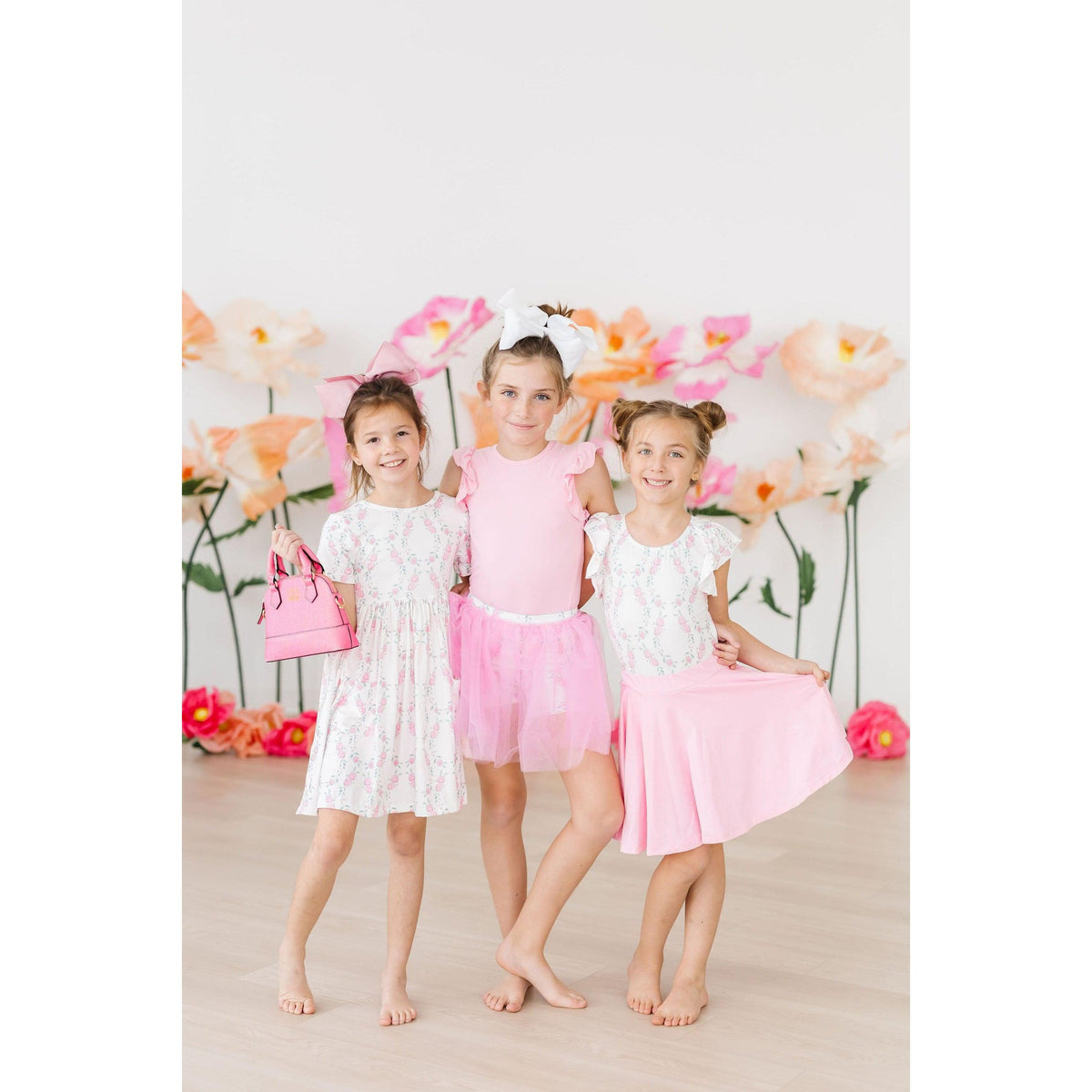 Rosie Posie S/S Flutter Sleeve Leotard