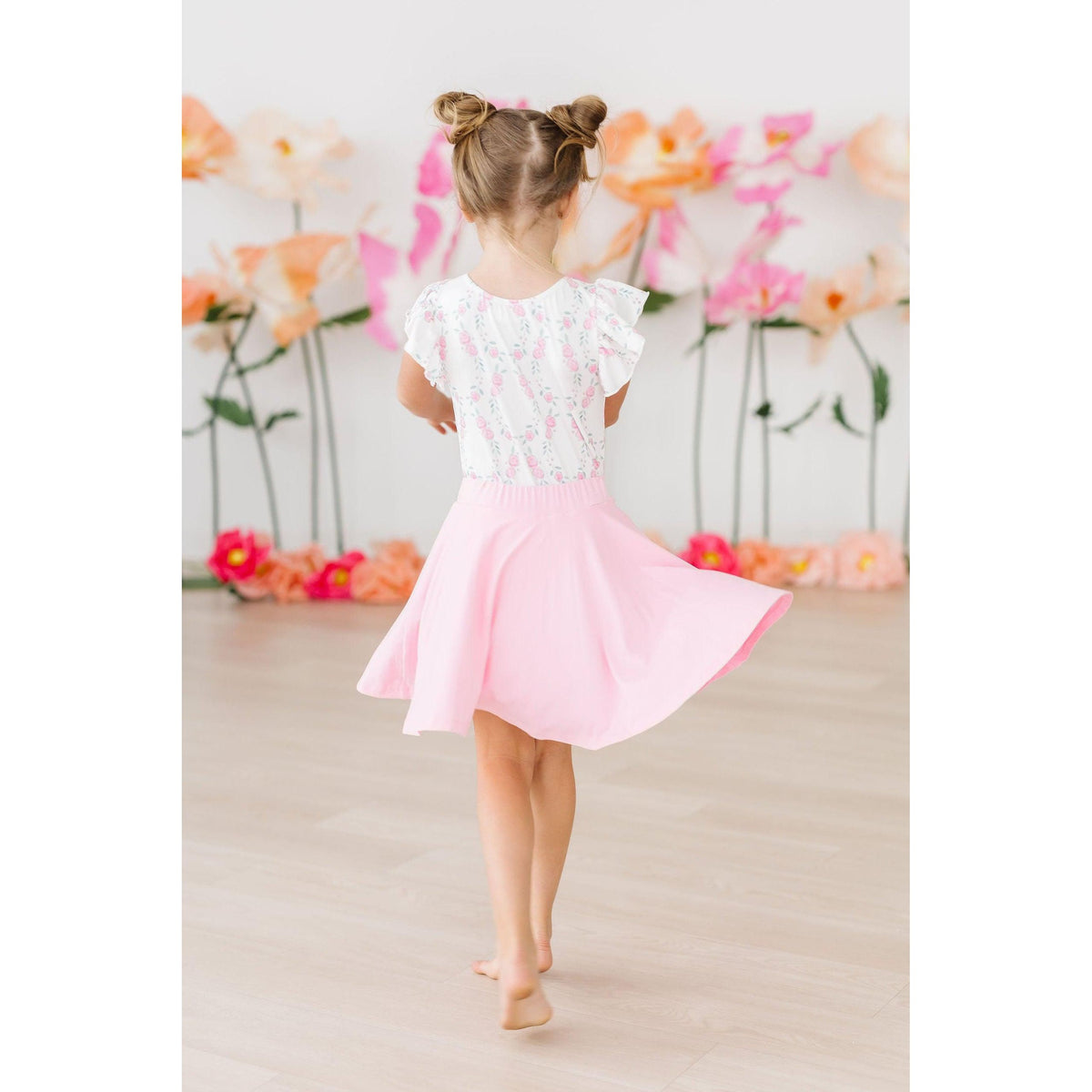 Rosie Posie S/S Flutter Sleeve Leotard