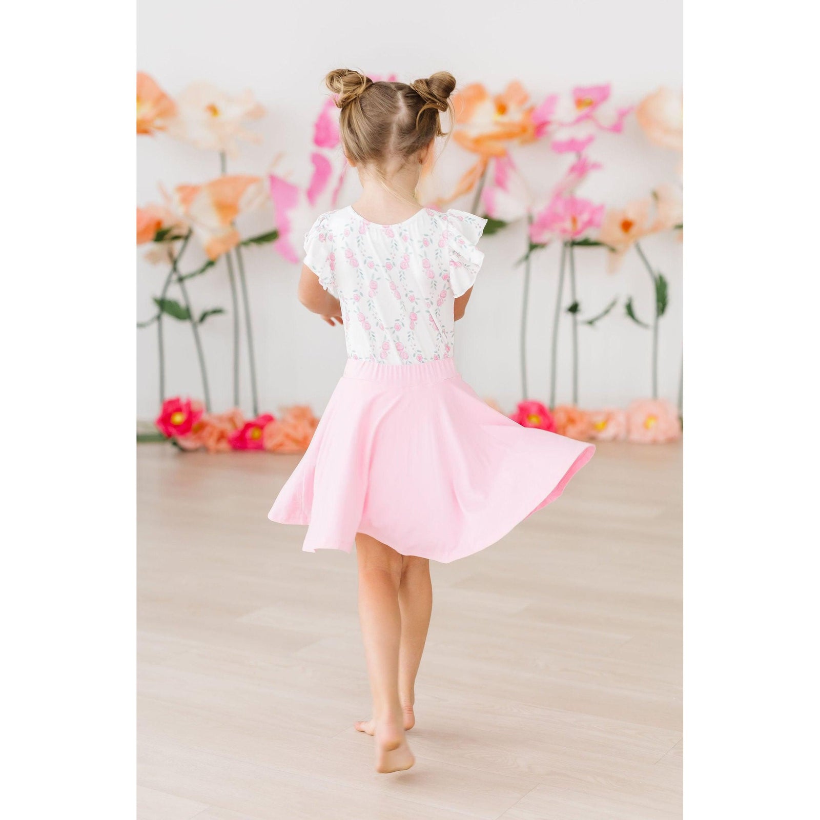 Rosie Posie S/S Flutter Sleeve Leotard