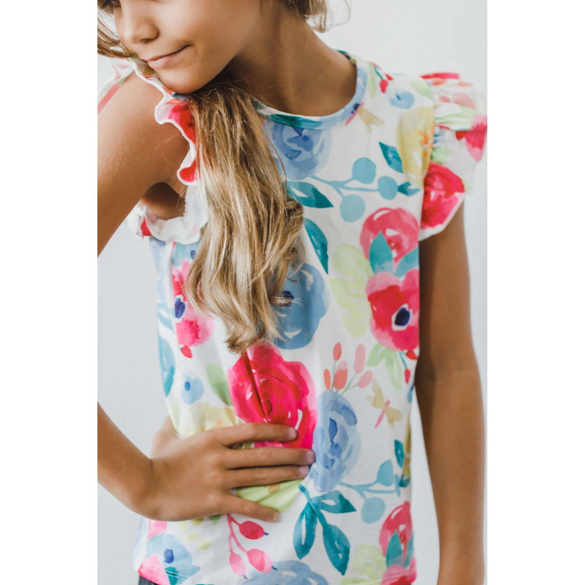 Rosie S/S Ruffle Tee