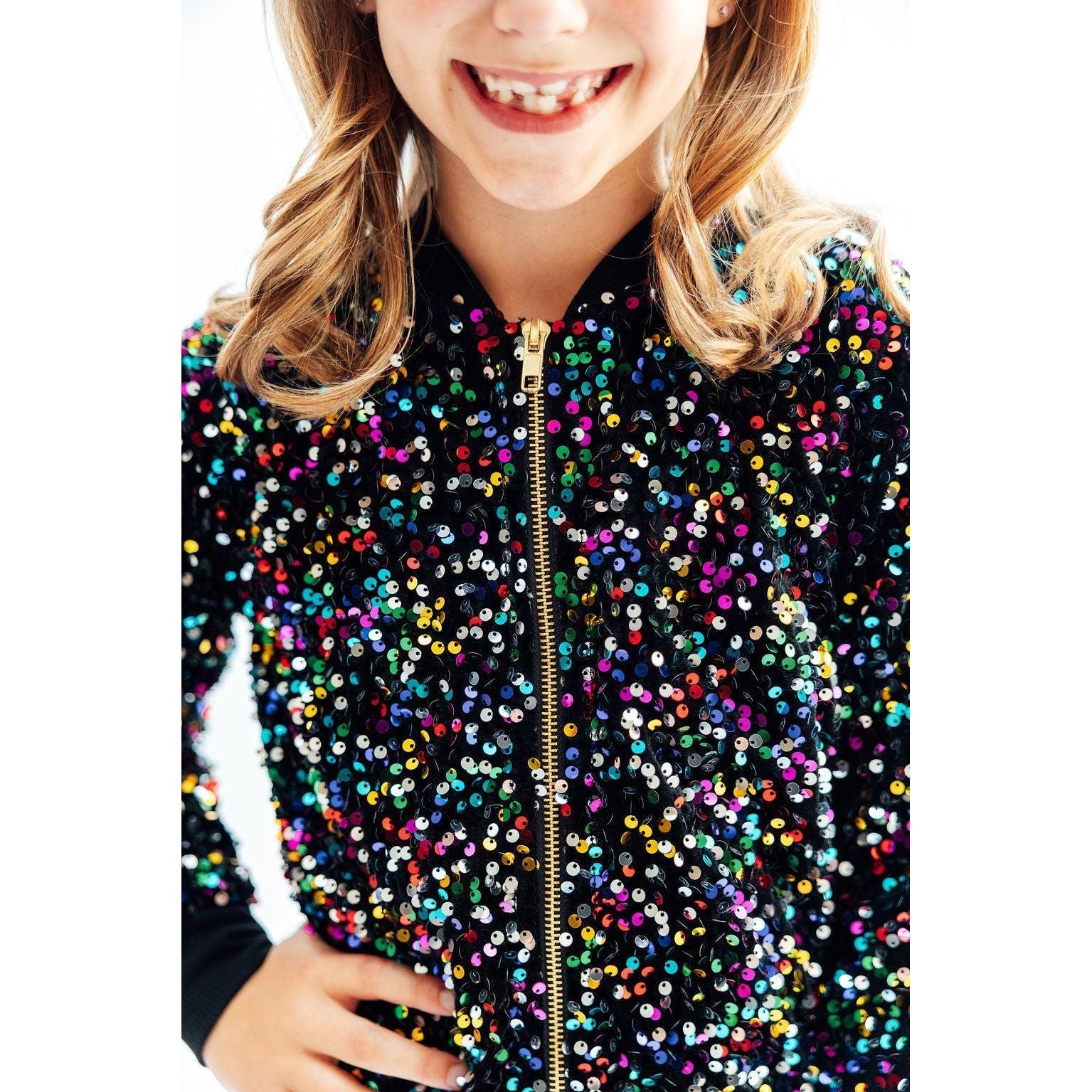 Confetti Velvet Sequin Jacket