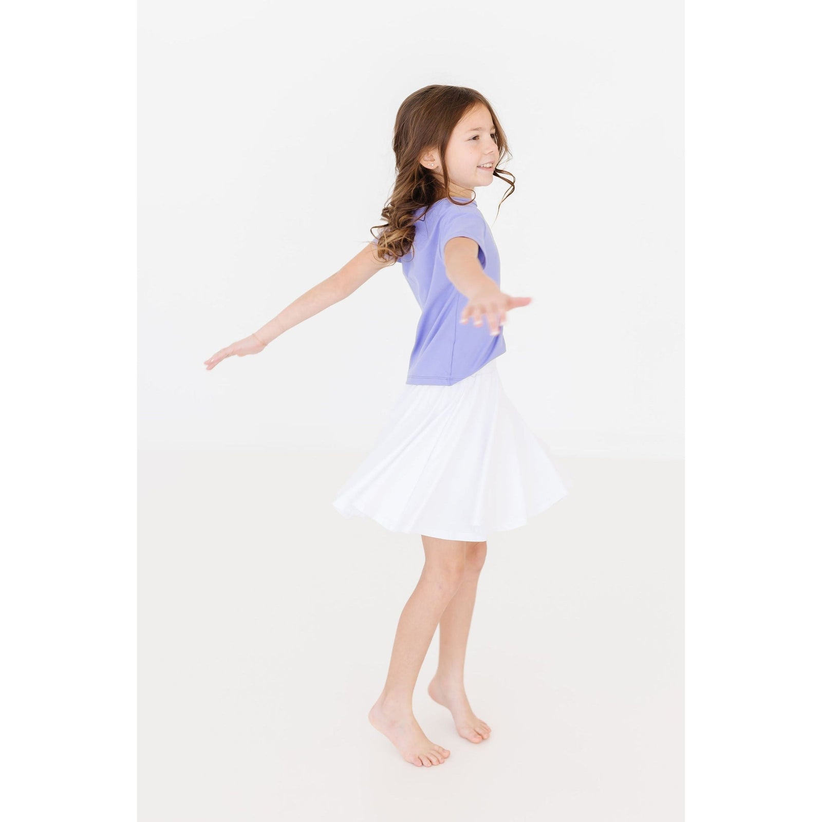 Periwinkle Ruffle Pocket Tee