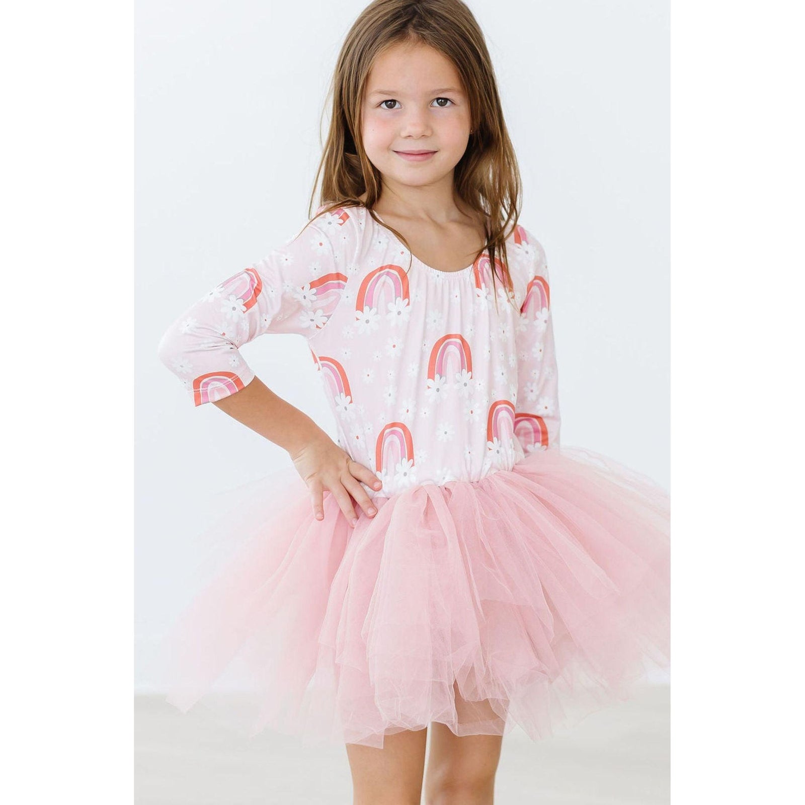 SALE Fun & Flowers 3/4 Tutu Leotard