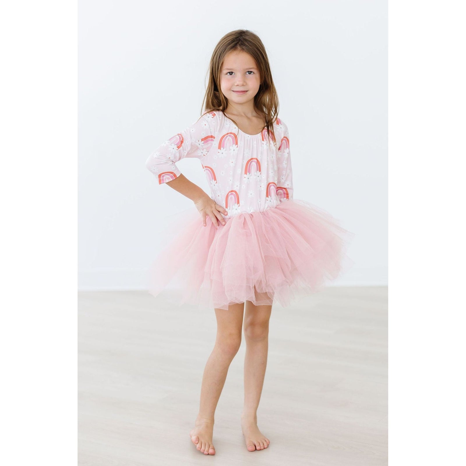 SALE Fun & Flowers 3/4 Tutu Leotard