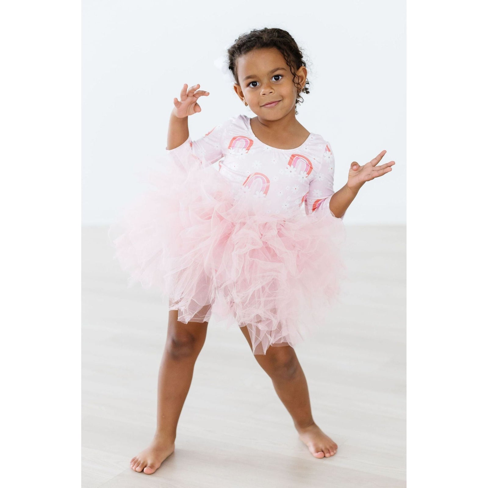 SALE Fun & Flowers 3/4 Tutu Leotard