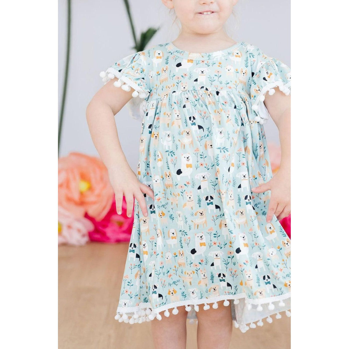 Furry Friends Pom Pom Dress
