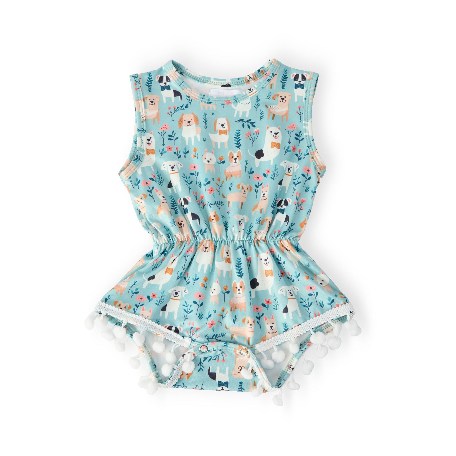 Furry Friends Pom Pom Romper