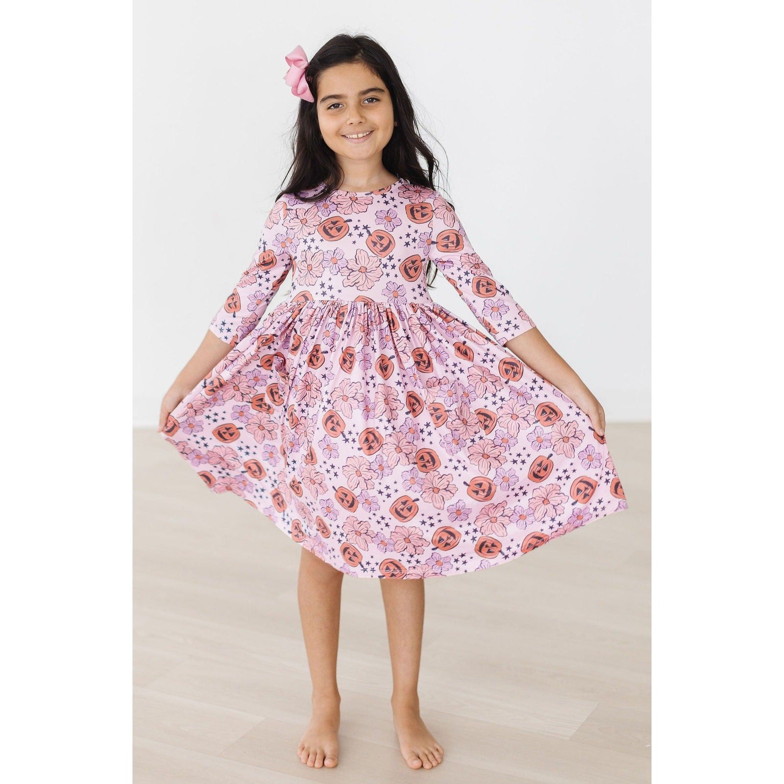 SALE Here for the Candy 3/4 Sleeve Pocket Twirl Dress