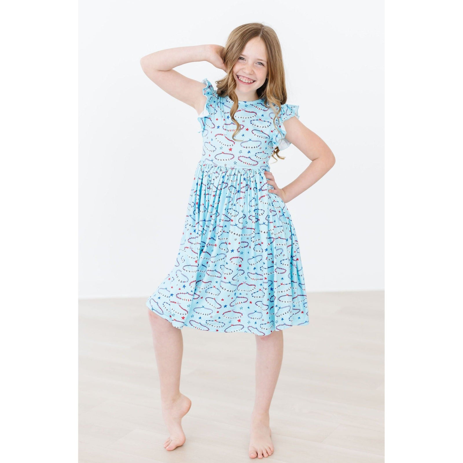 SALE Miss Americana (Mila's Version) Flutter Sleeve Twirl Dress