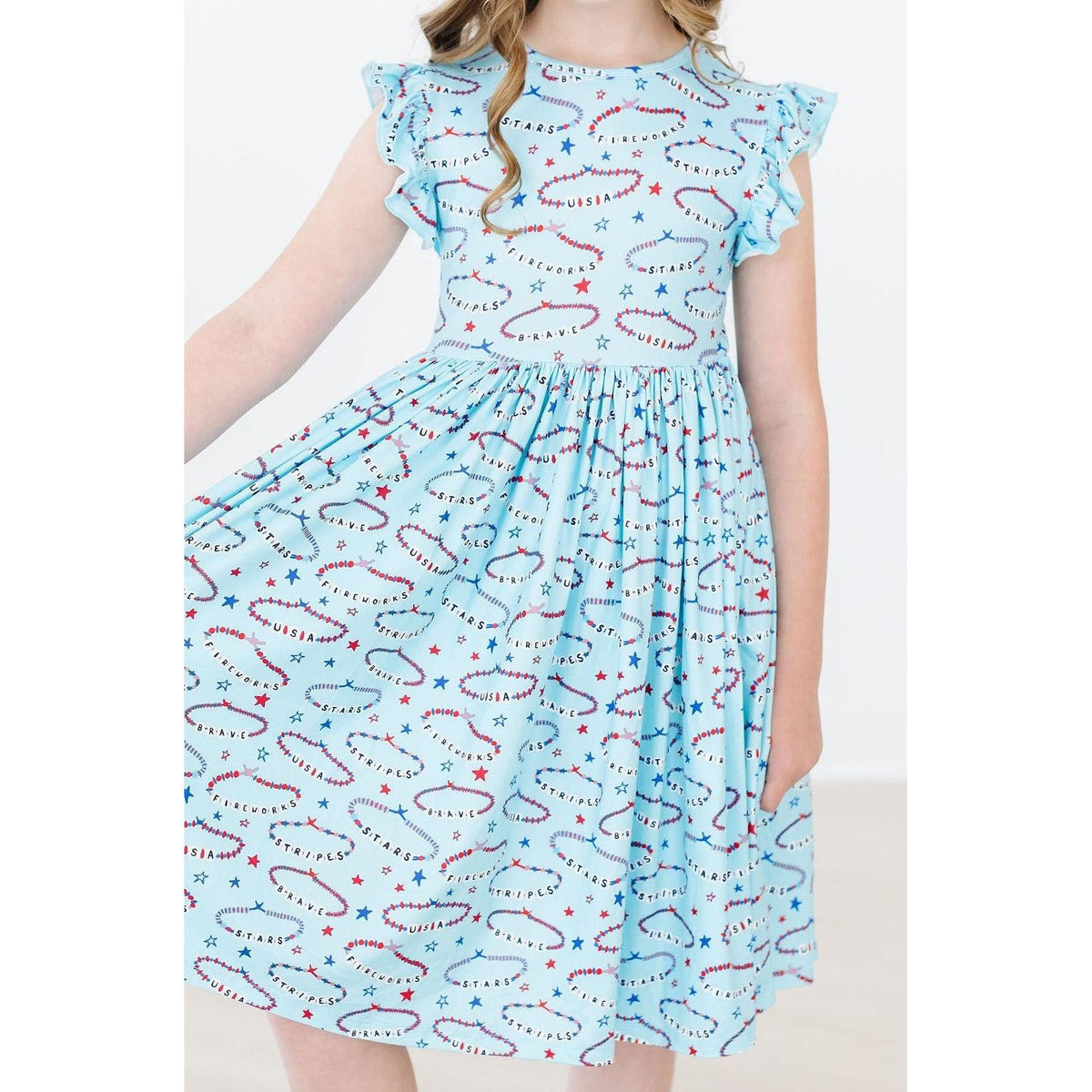 SALE Miss Americana (Mila's Version) Flutter Sleeve Twirl Dress
