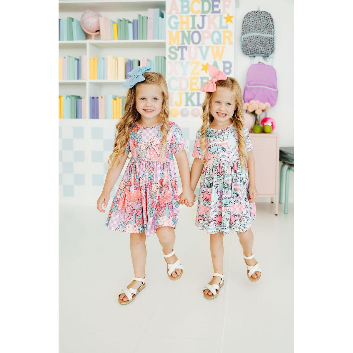 Patchwork Princess S/S Pocket Twirl Dress