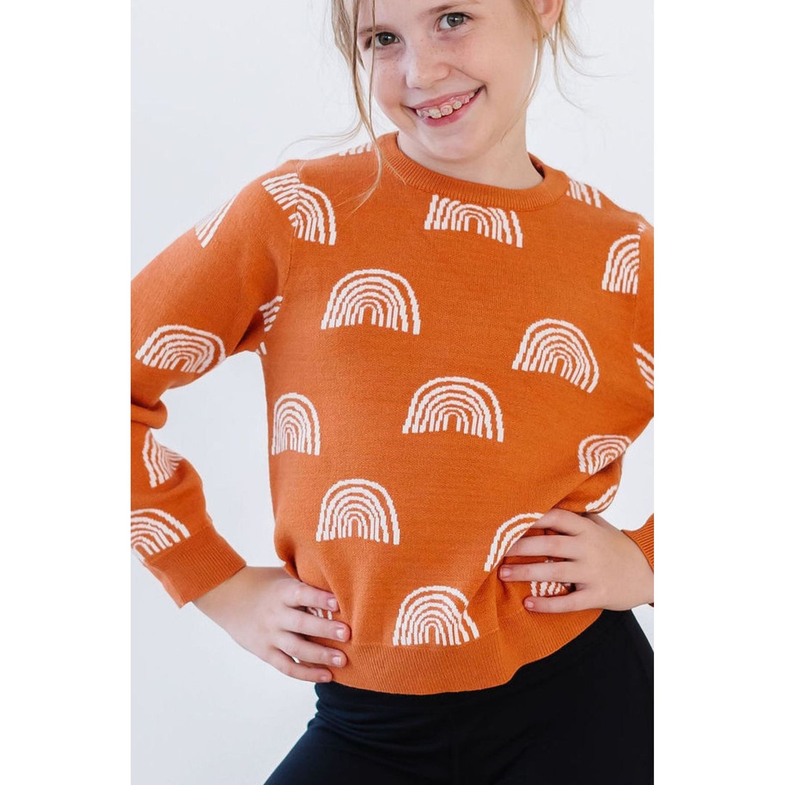 SALE Rainbows in Fall Sweater