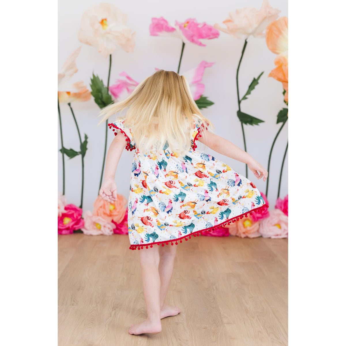 Rooster Pom Pom Dress
