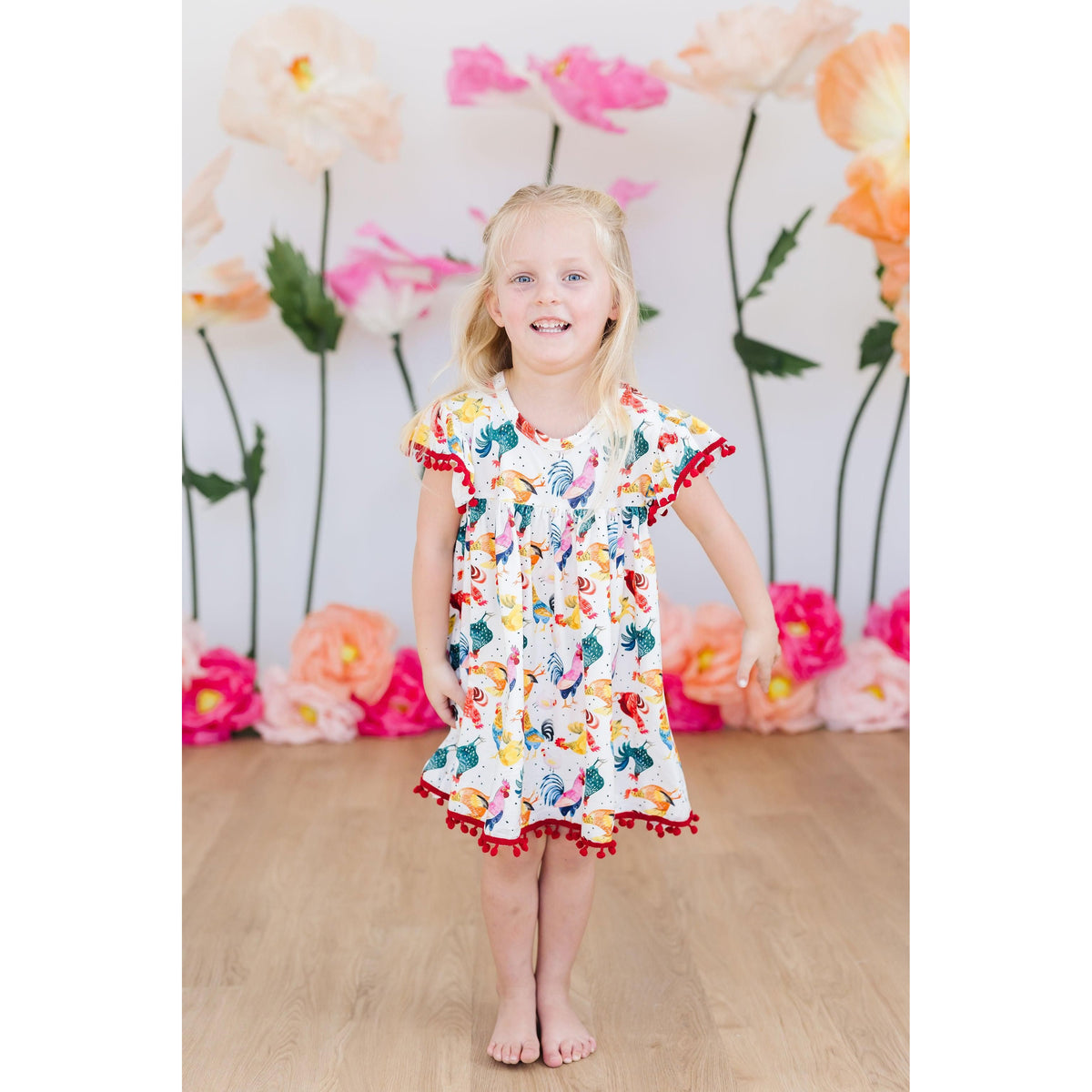 Rooster Pom Pom Dress