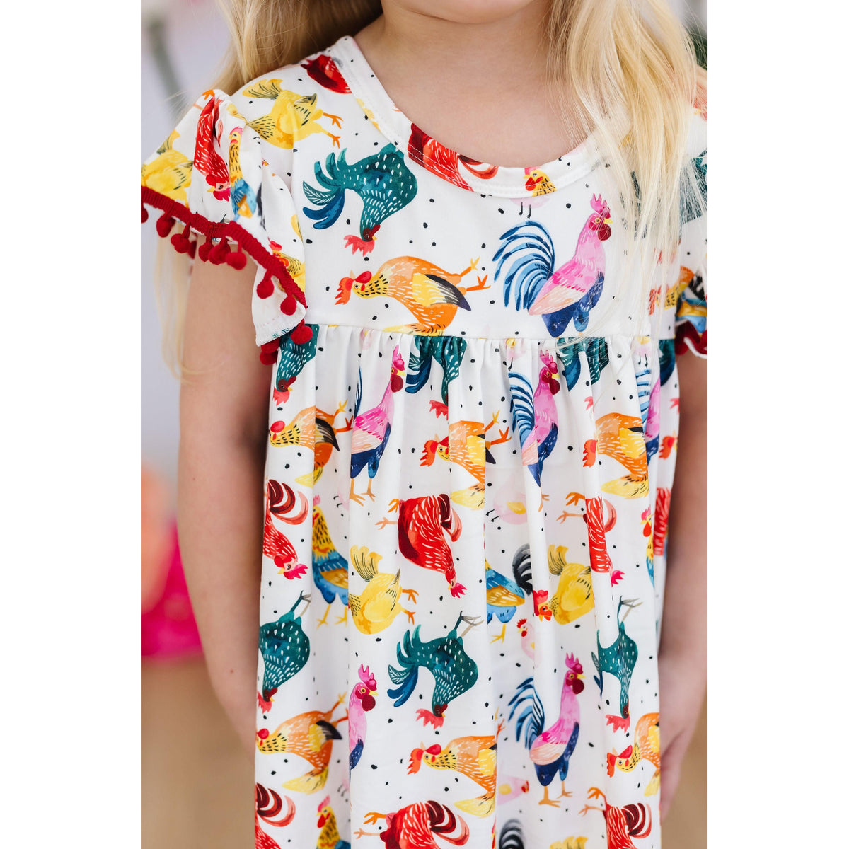 Rooster Pom Pom Dress