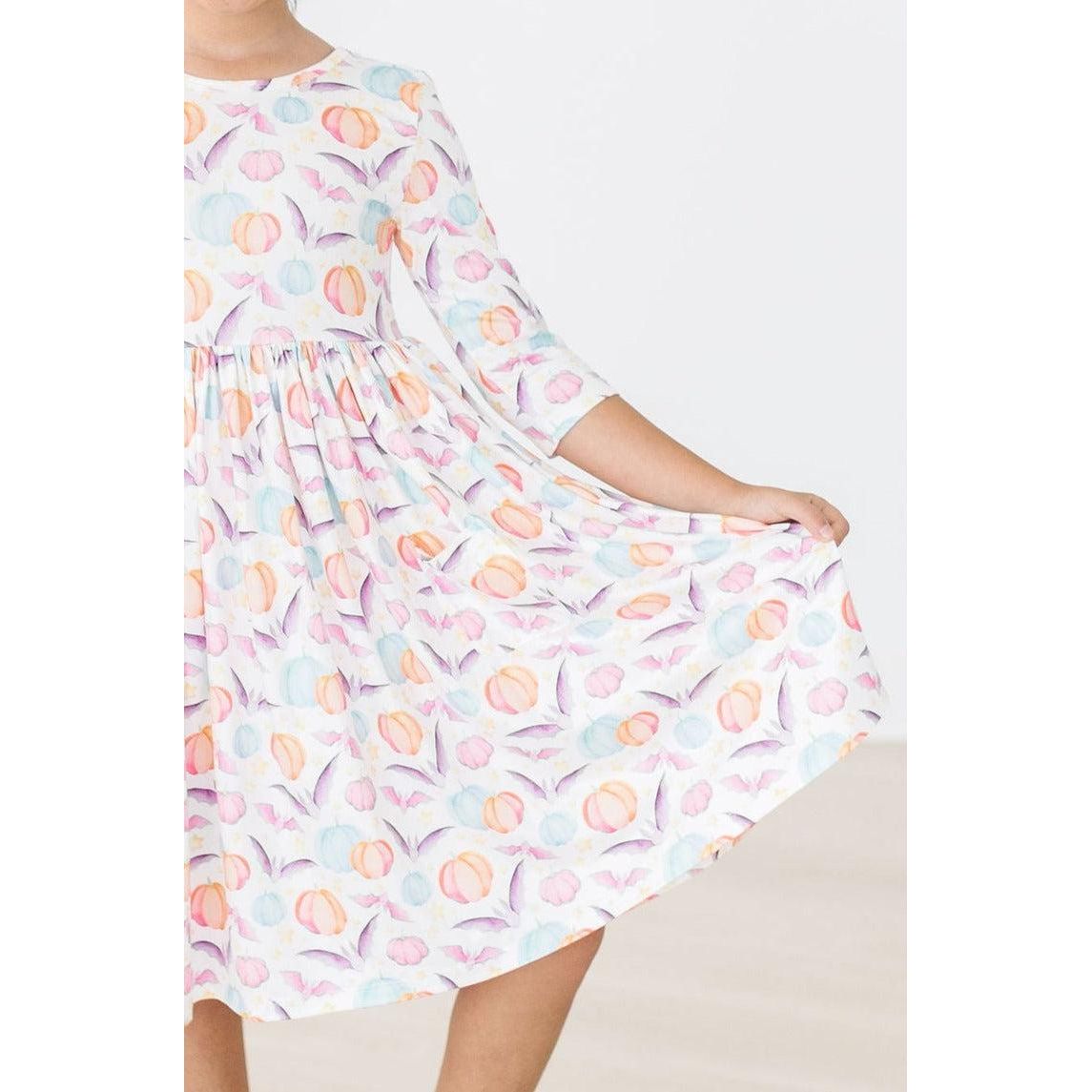 SALE Spooky Sweetheart 3/4 Sleeve Pocket Twirl Dress