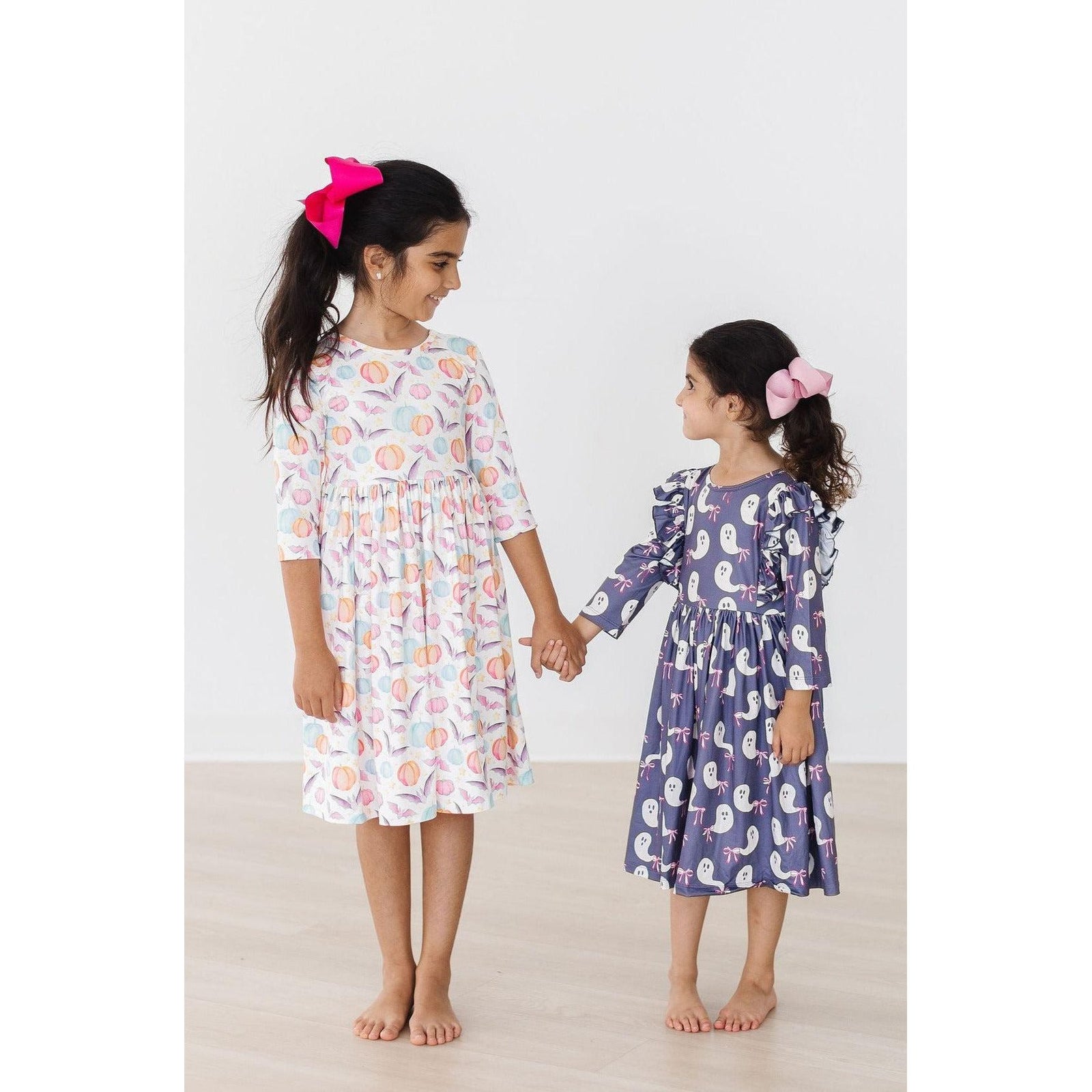 SALE Spooky Sweetheart 3/4 Sleeve Pocket Twirl Dress