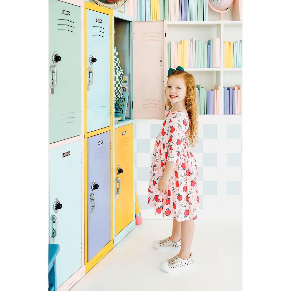 SALE Star Student 3/4 Sleeve Pocket Twirl Dress