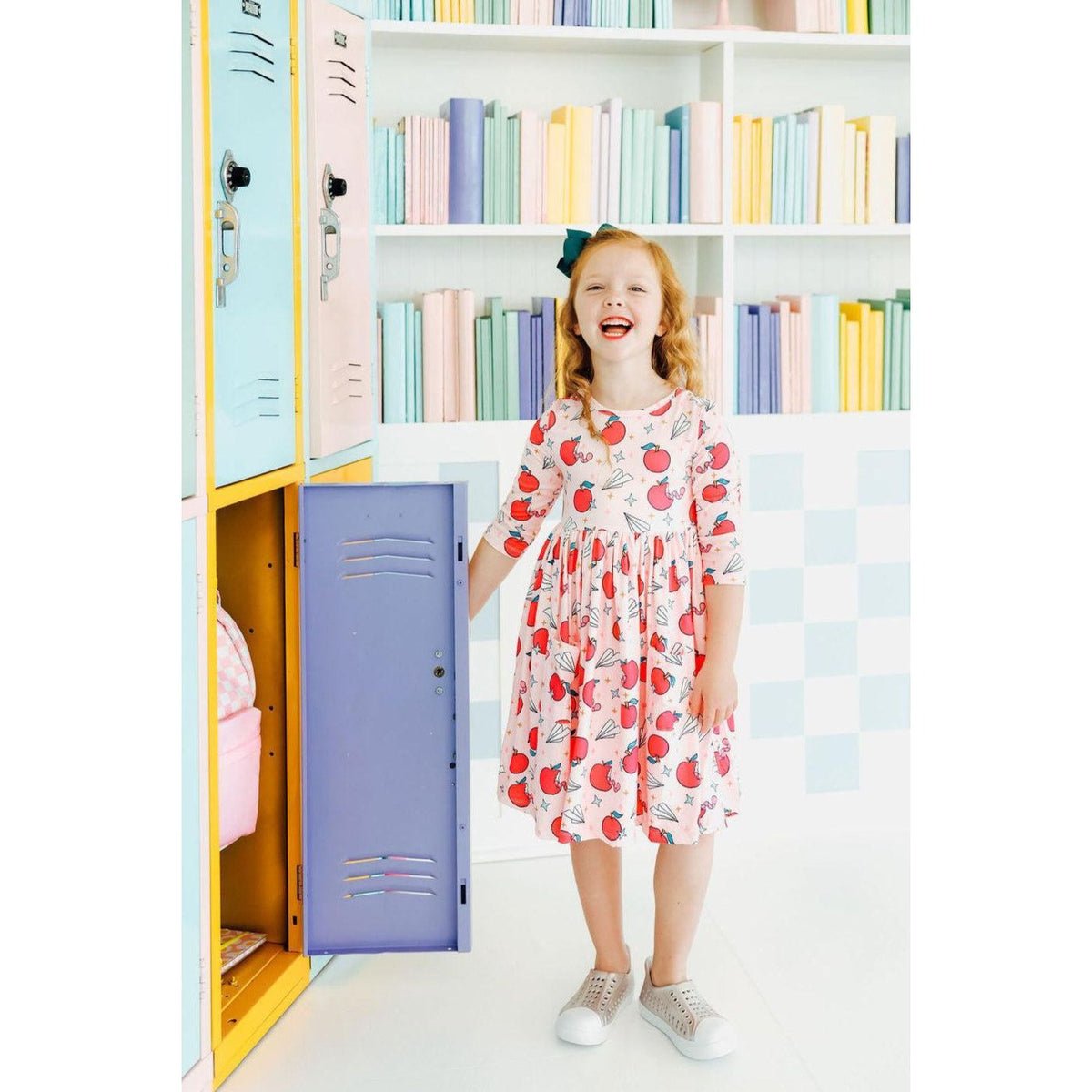 SALE Star Student 3/4 Sleeve Pocket Twirl Dress