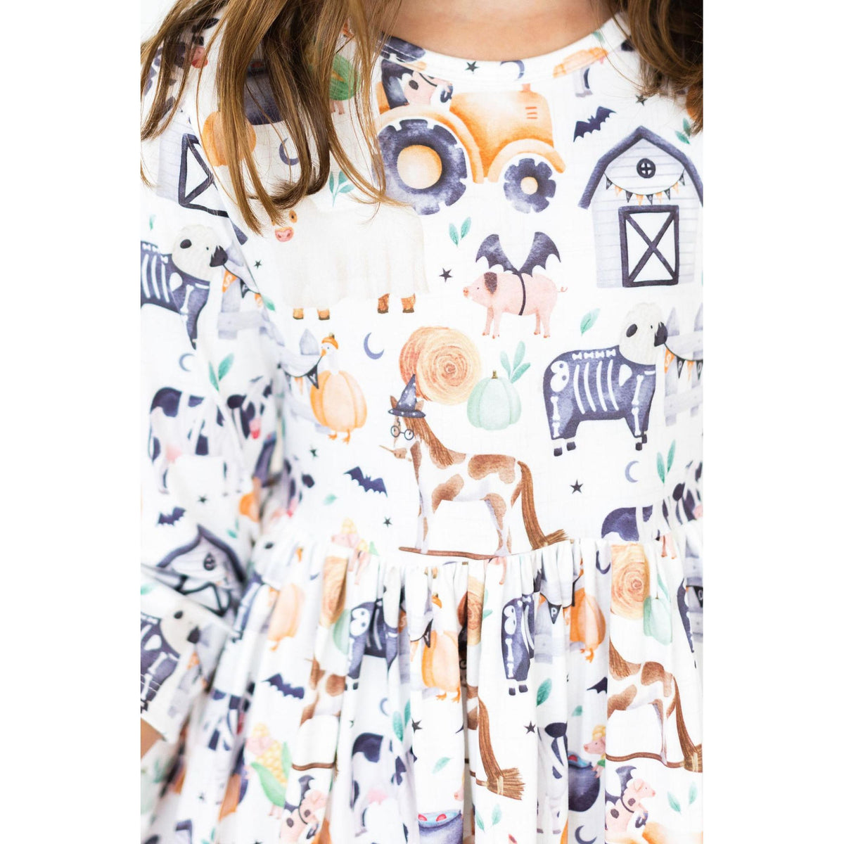 SALE Stay Spooky 3/4 Sleeve Pocket Twirl Dress