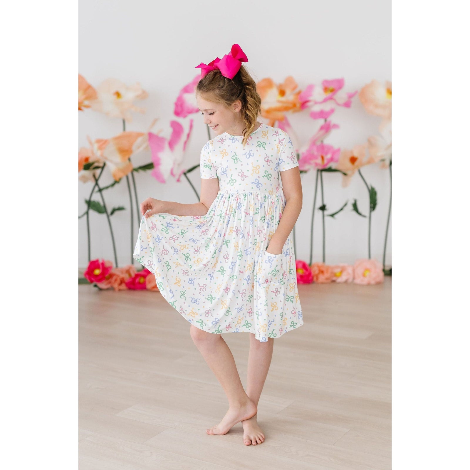 SALE Tied in Love S/S Pocket Twirl Dress