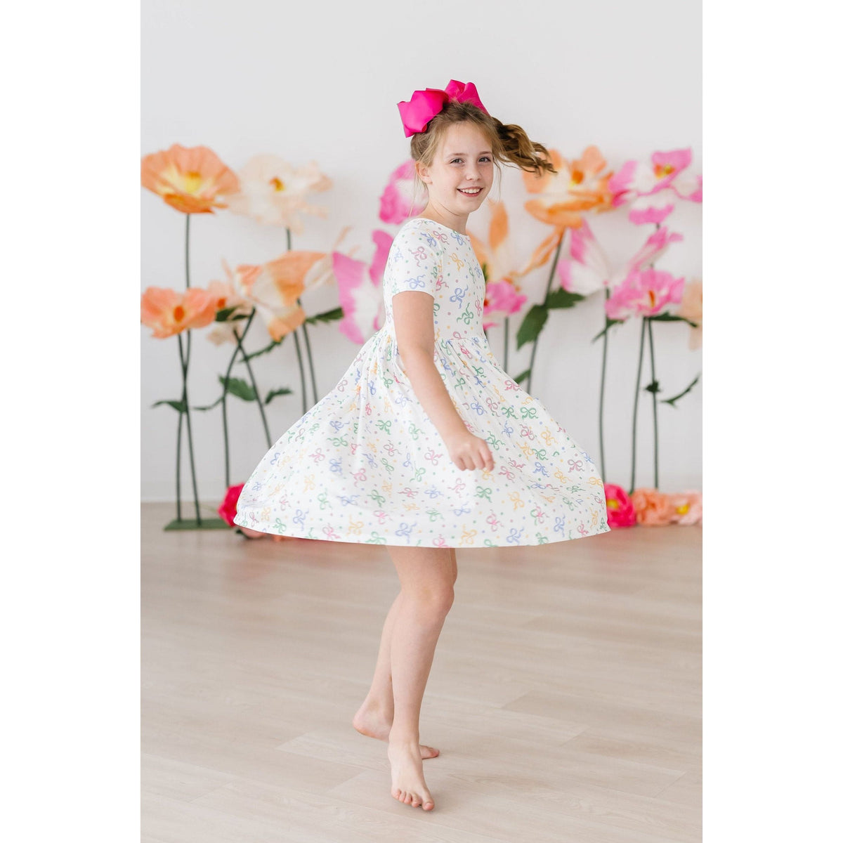 SALE Tied in Love S/S Pocket Twirl Dress