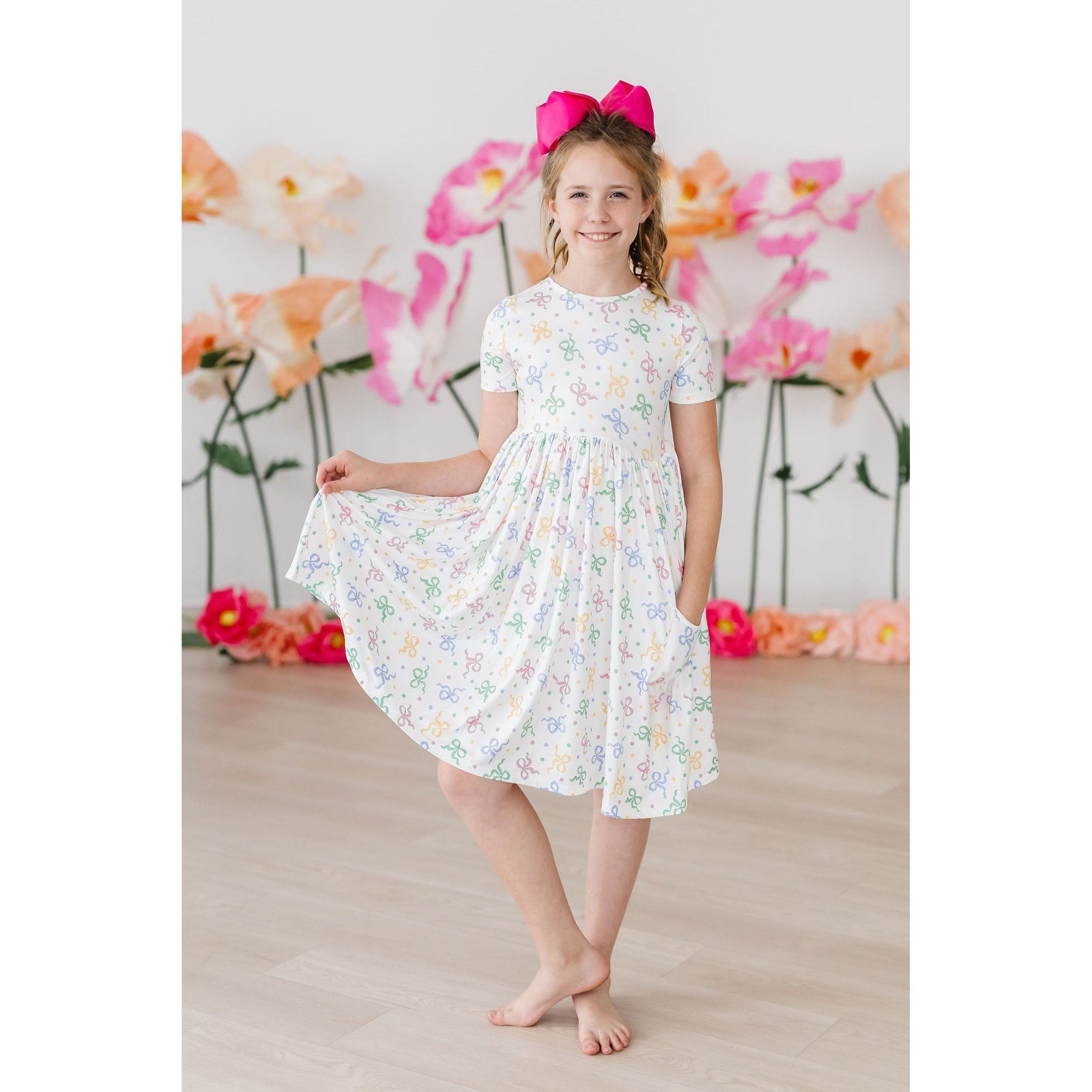 SALE Tied in Love S/S Pocket Twirl Dress