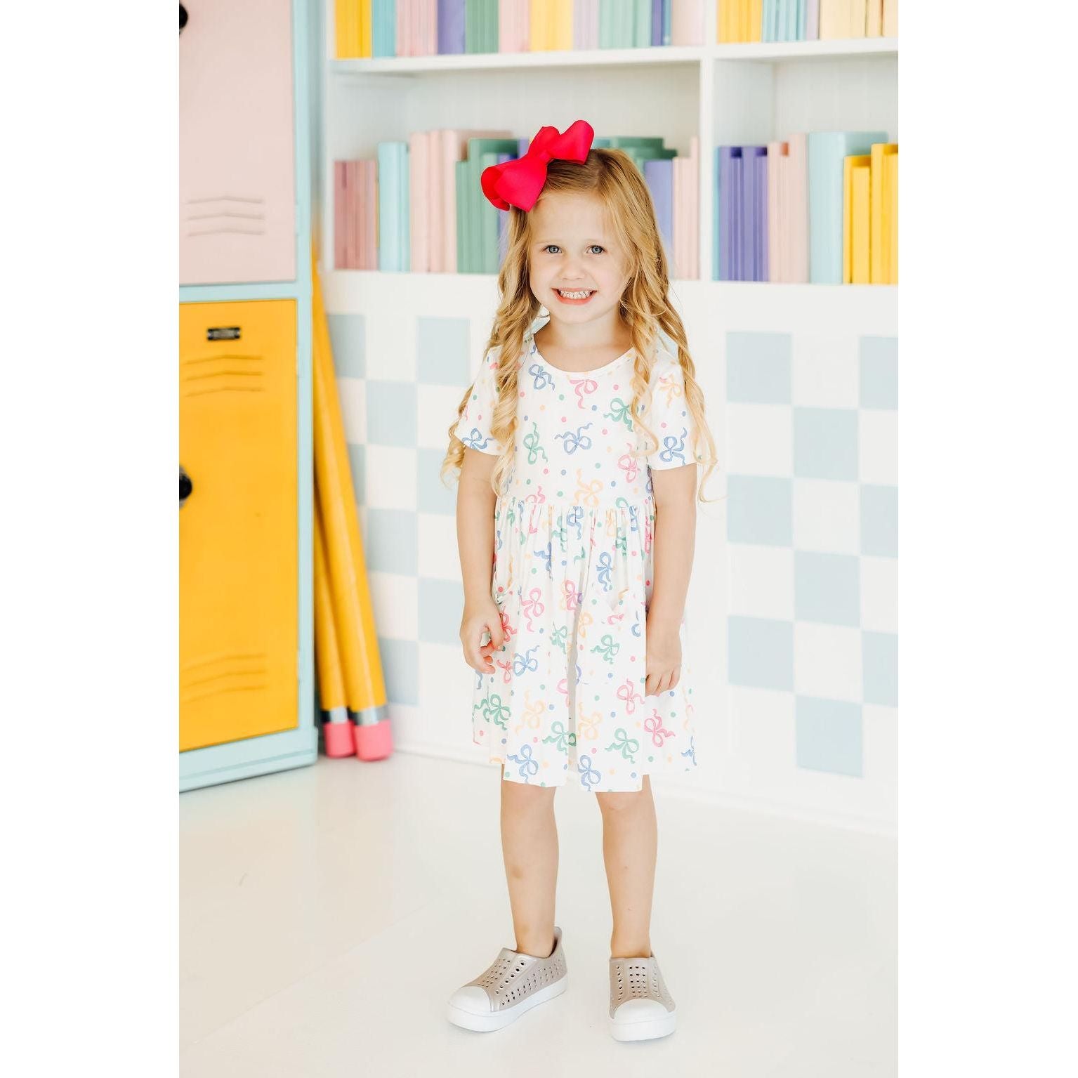 SALE Tied in Love S/S Pocket Twirl Dress
