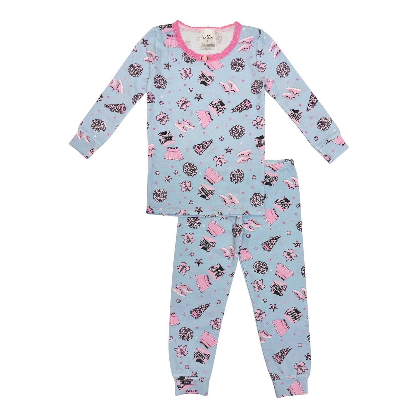 long sleeve pajama set | cheer