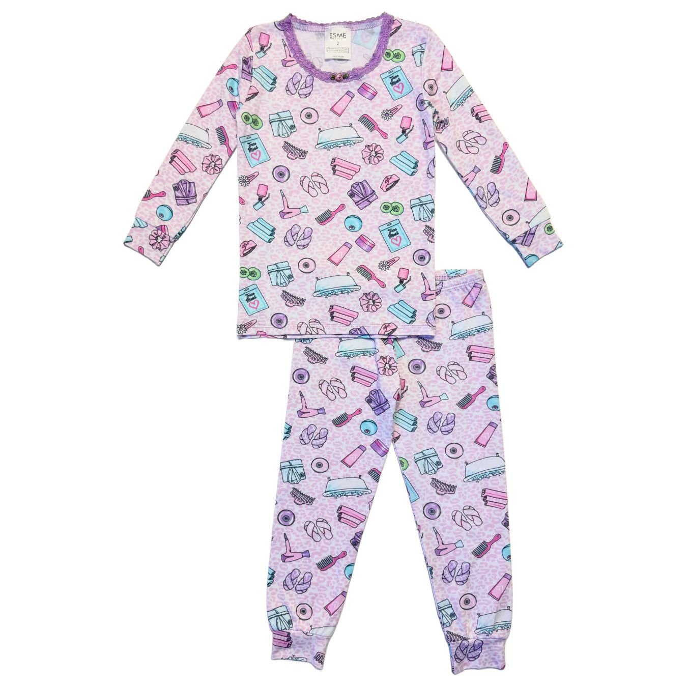 spa long sleeve pajama set