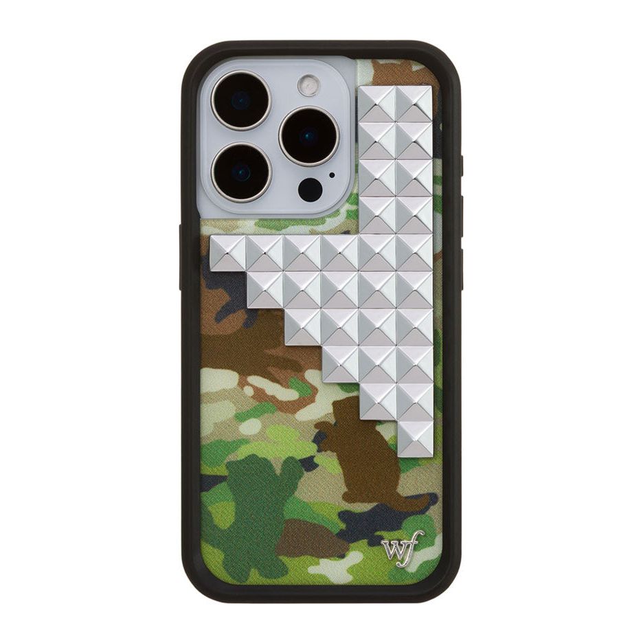 Cat Camo Stud iPhone Case