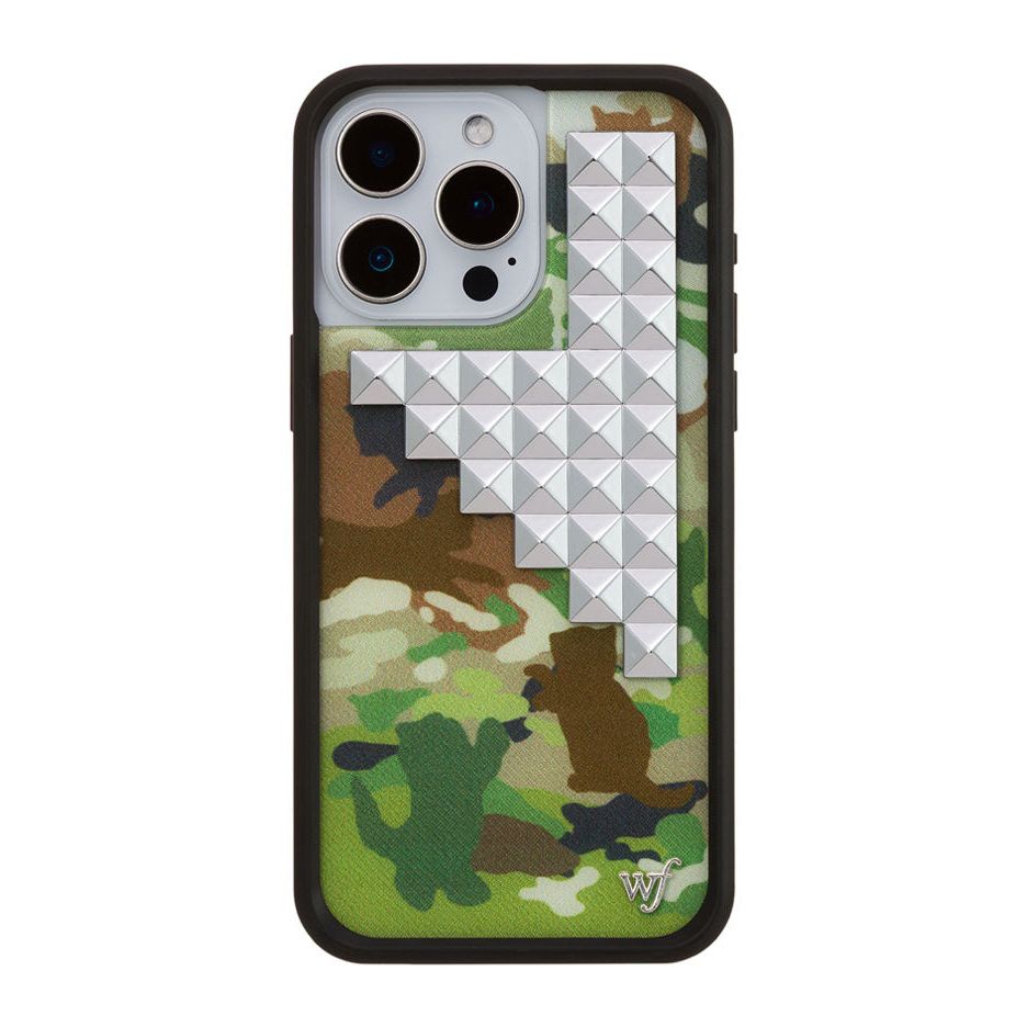 Cat Camo Stud iPhone Case