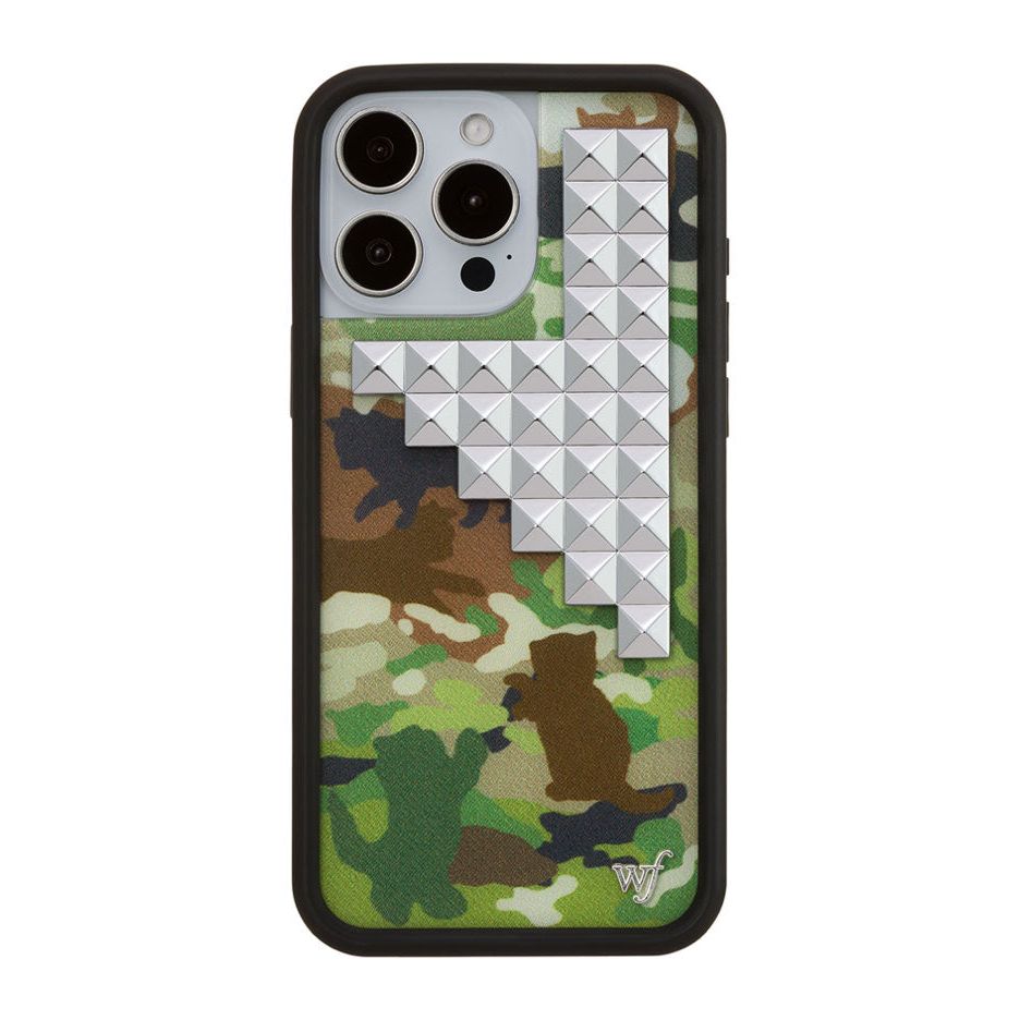 Cat Camo Stud iPhone Case
